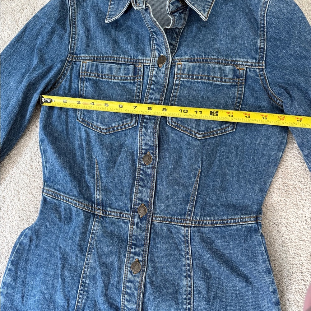 Ophelia Roe Women's Blue Denim Long Sleeve Dress Size‎ 4 - Picture 7 of 10